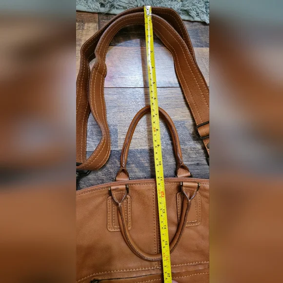 EUC! Maurizio Taiuti Brown Leather Bag - Picture 9 of 13